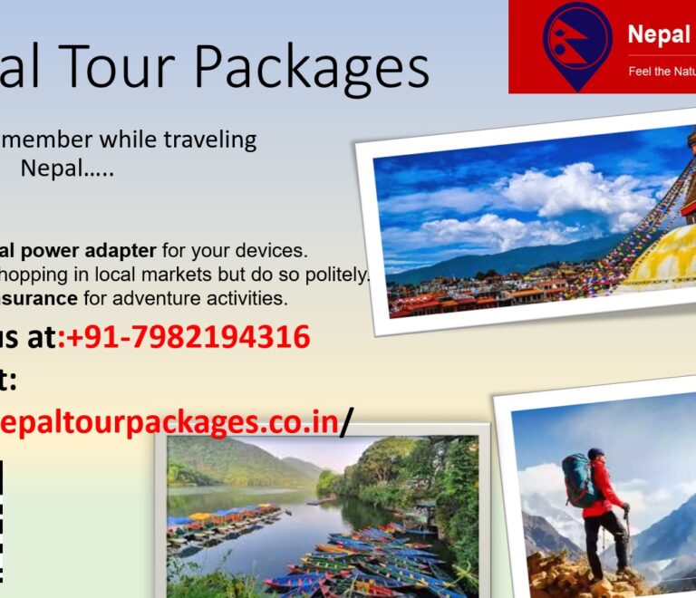 Nepal tour Packages from gorakhpur Travel essentials and tips